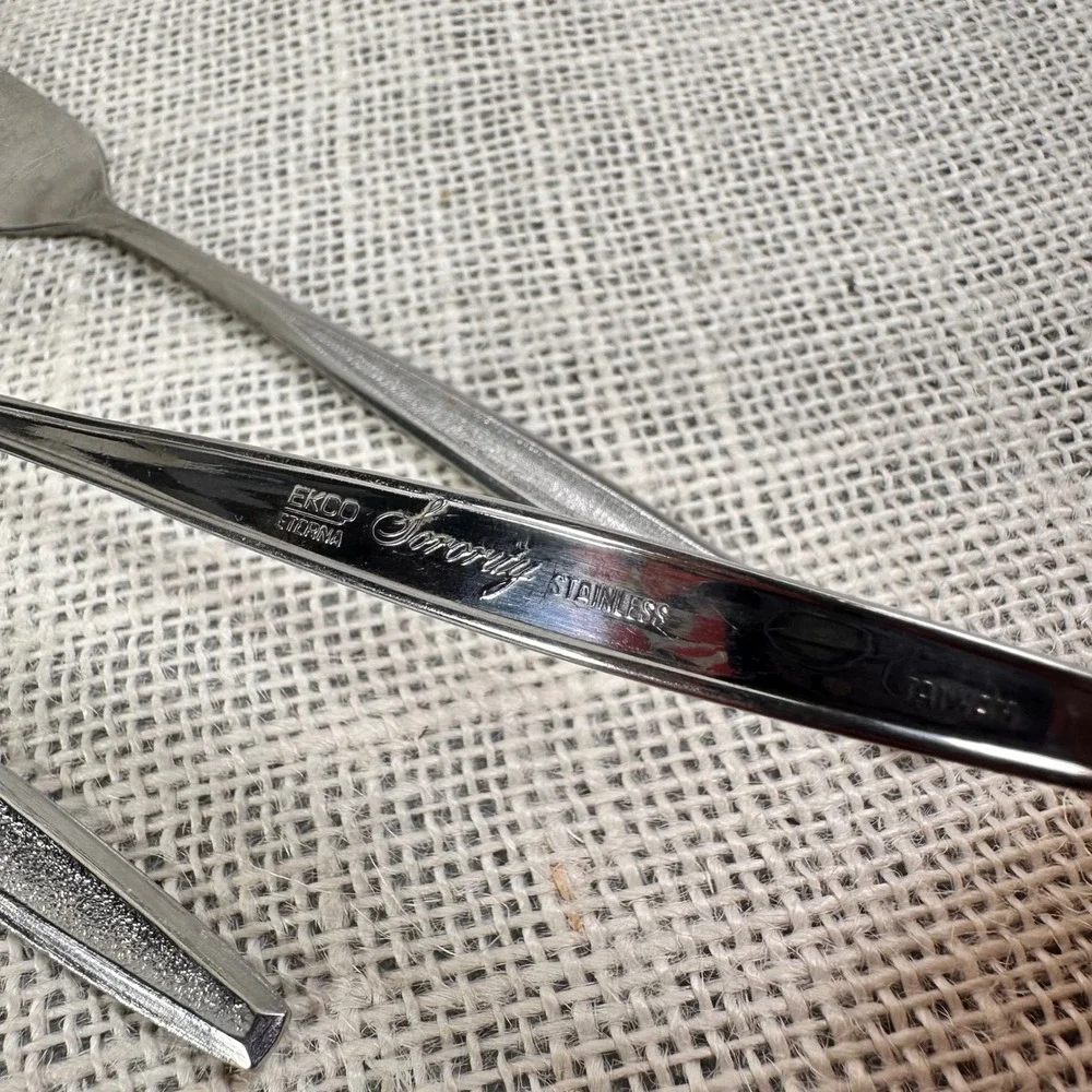 Ekco Eterna Serenity Stainless Steel Butter Spreaders Set of 5 Vintage‎ Japan